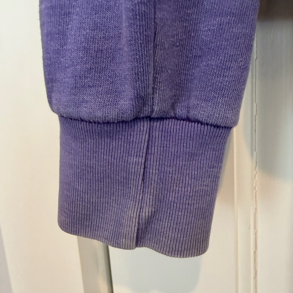 Y2K PINK Victoria's Secret Purple Zip-Up Hoodie with Embroidered 'P' - Picture 3 of 6